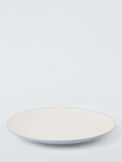 John Lewis Two Tone Stoneware Side Plate, Set of 4, 20cm - view 2, Blue