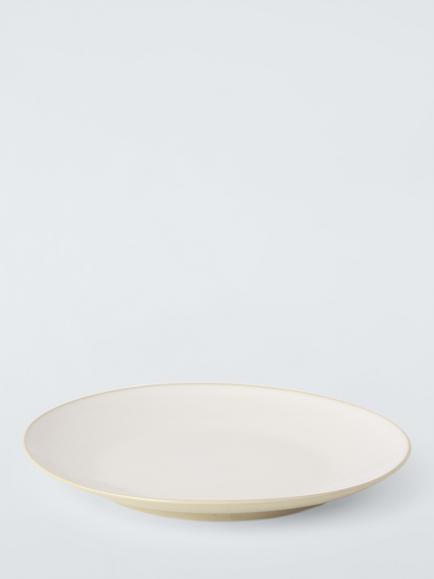 John Lewis Two Tone Stoneware Side Plate, Set of 4, 20cm - view 2, Pistachio