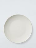 John Lewis Two Tone Stoneware Dinner Plate, Set of 4, 26cm, Pistachio