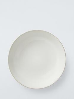 John Lewis Two Tone Stoneware Pasta Bowls, Set of 4, 23cm - view 2, Grey