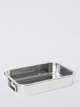 John Lewis Stainless Steel Roasting Tray, 25cm