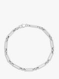 BARTLETT LONDON Men's Paperclip Chain Link Bracelet