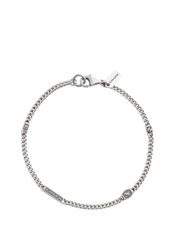 Coach Mixed Charm Sturdy Curb Chain Bracelet, Silver - view 2, Silver