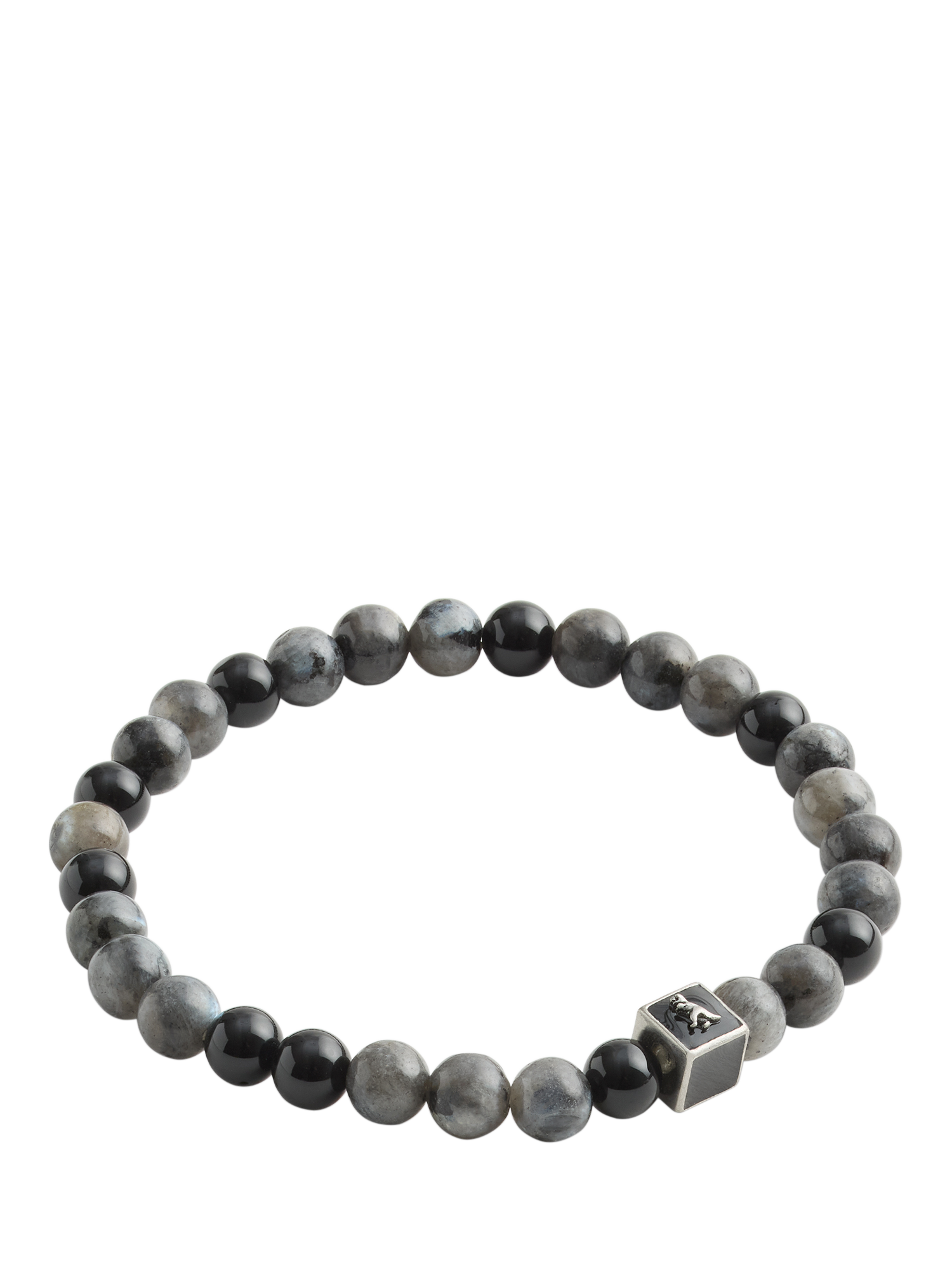 Coach Jasper and Onyx Beaded Bracelet, Black/Multi
