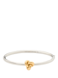 kate spade new york Knot Hinge Bangle, Silver/Gold