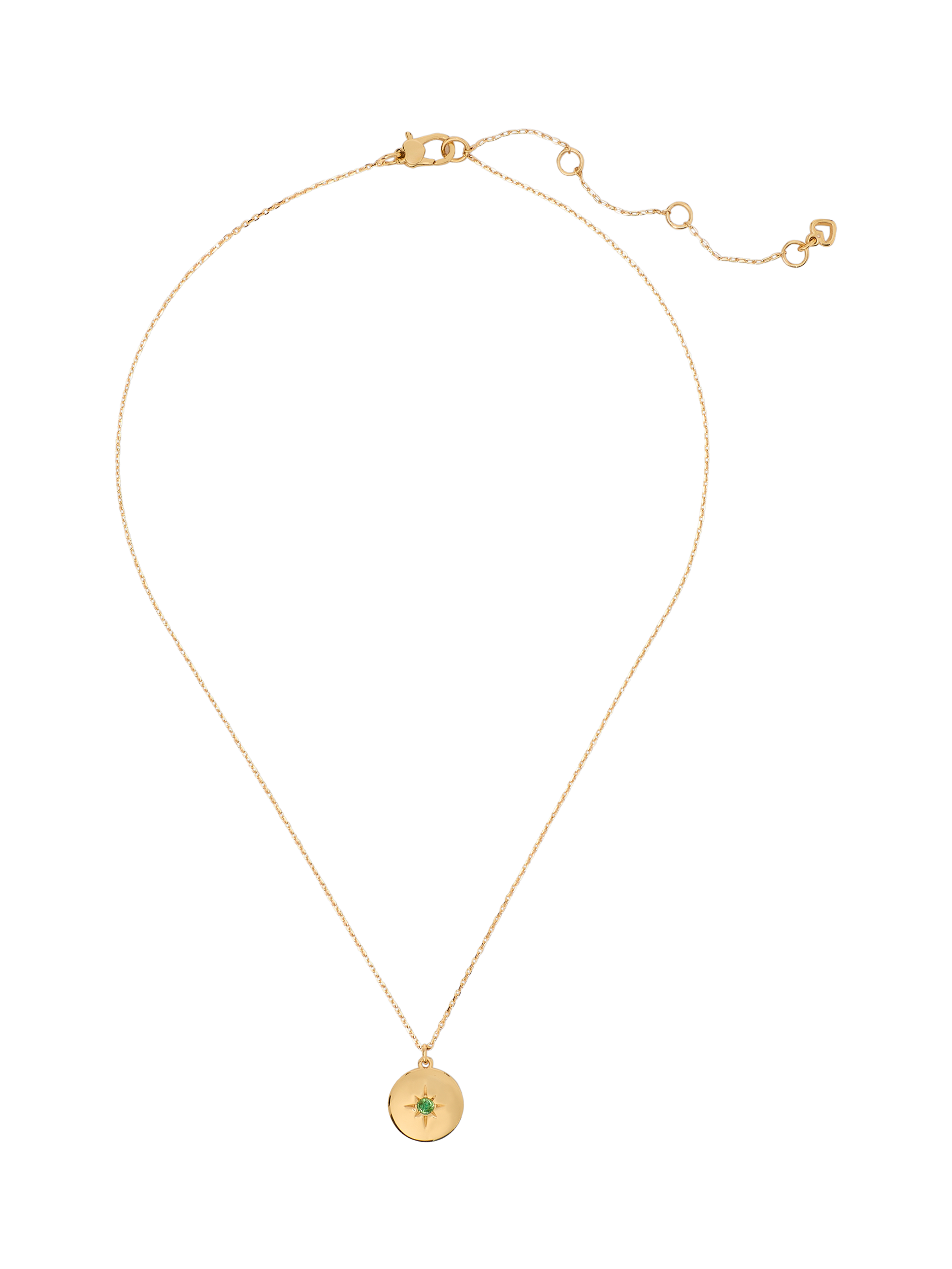 kate spade new york Cubic Zirconia Starbusrt Disc Pendant Necklace