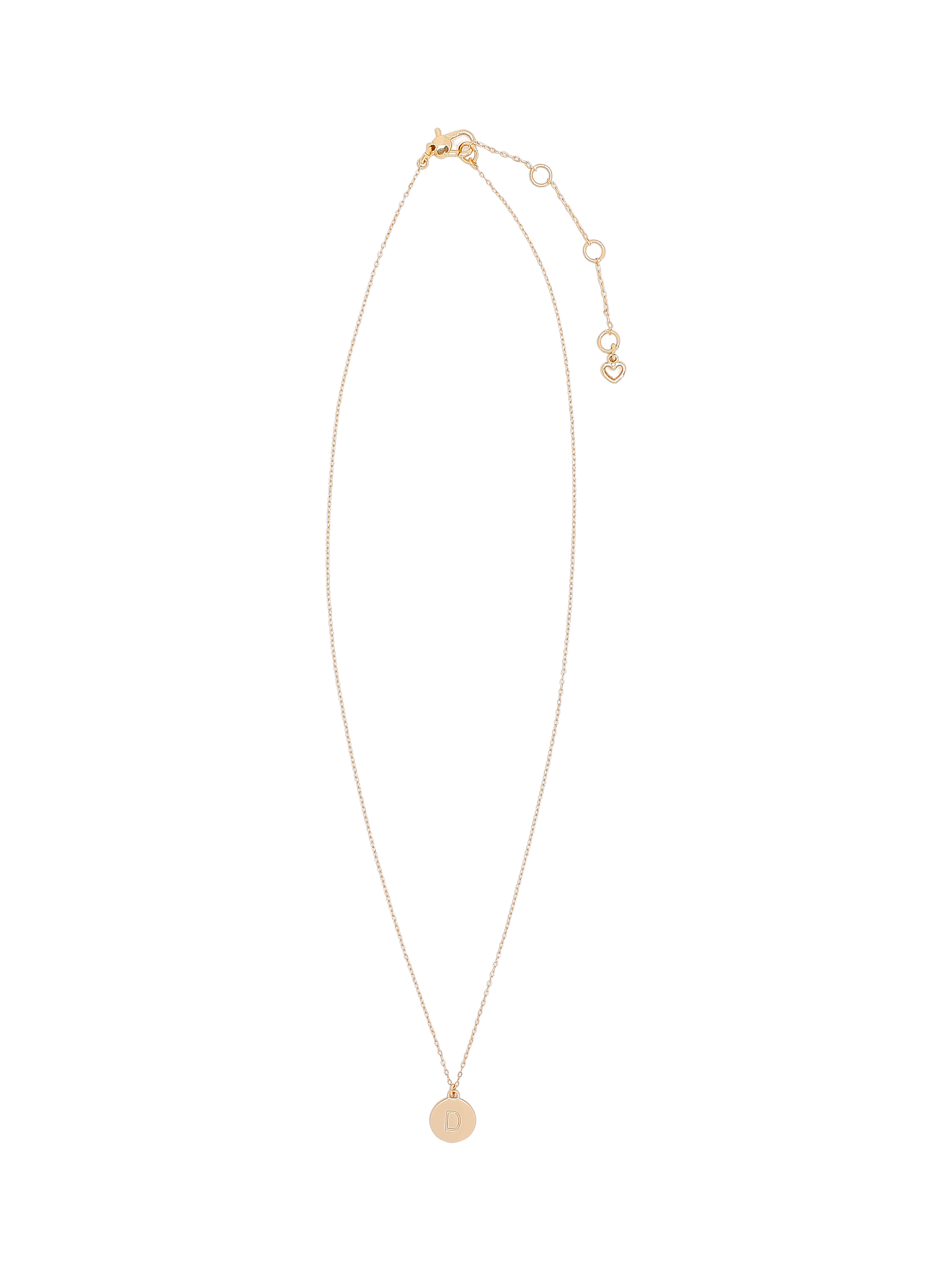 Product image 2 of 2, which shows kate spade new york Initial Mini Pendant, Gold, D