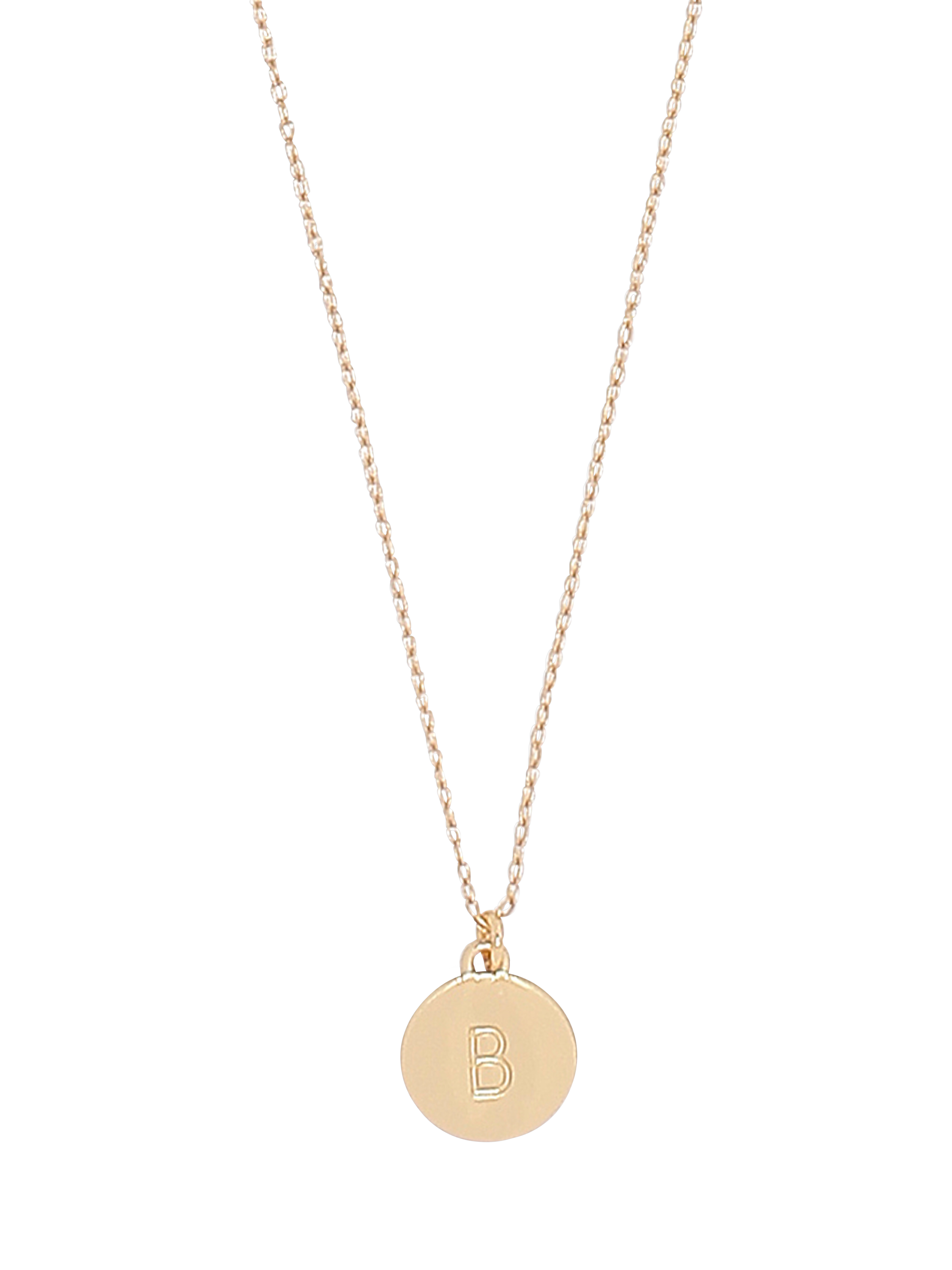 Product image 1 of 2, which shows kate spade new york Initial Mini Pendant, Gold, B