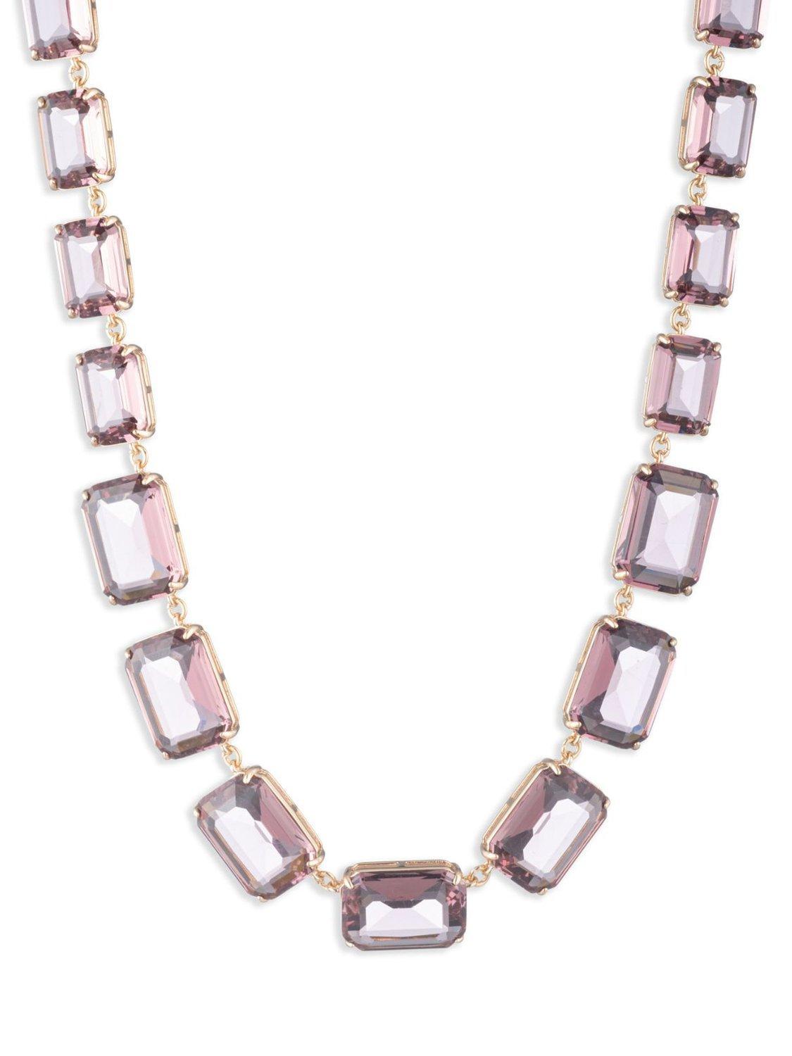 Lauren Ralph Lauren Pink Stone Collar Necklace, Gold/Pink