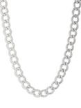 Lauren Ralph Lauren Pavé Link Chain Collar Necklace, Rhodium/Clear