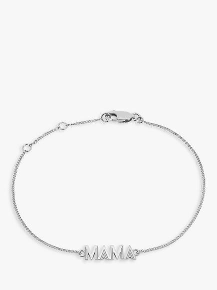 Rachel Jackson London Art Deco Mama Bracelet, Silver, Silver