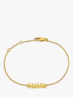 Rachel Jackson London Art Deco Mama Bracelet, Gold, Gold
