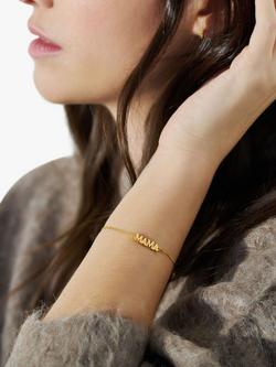 Rachel Jackson London Art Deco Mama Bracelet, Gold - view 2, Gold