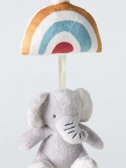 John Lewis Baby Elephant Jitter Pram Toy - view 2, Multi
