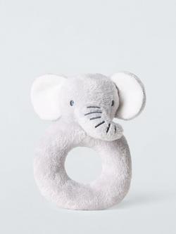 John Lewis Baby Elephant Ring Rattle, Multi
