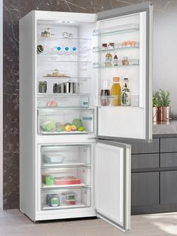 Siemens iQ300 KG49NXIDF Freestanding 70/30 Fridge Freezer, Stainless Steel - view 2, Stainless Steel