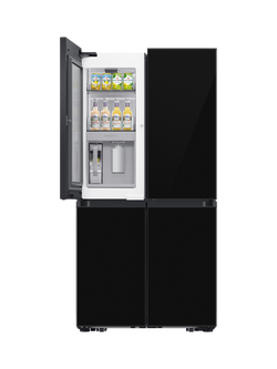 Samsung Bespoke RF65DB970E22 Freestanding 60/40 American Fridge Freezer with SpaceMax™, Black, Black