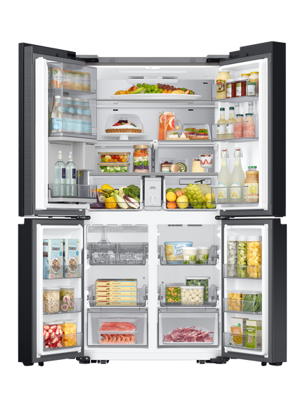 Samsung Series 9 RF65DB970E22 Freestanding 60/40 Smart American Fridge Freezer with SpaceMax™, Black - view 2, Black