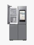 Samsung Family Hub RF65DG9H0ESREU Freestanding 60/40 American Style Fridge Freezer, Silver