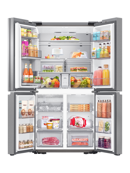 Samsung Series 9 RF65DG960ESREU Freestanding 60/40 Smart American Fridge Freezer with SpaceMax™, Silver - view 2, Silver