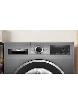 Bosch Series 6 Freestanding Washing Machine, 9kg Load, 1400rpm Spin, WGG24400GB, WGG244ZCGB - view 2, Graphite