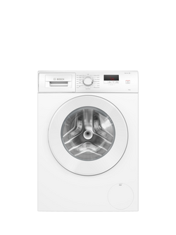 Bosch Series 2 WGE03408GB Freestanding Washing Machine, 8kg Load, 1400rpm Spin, White, White