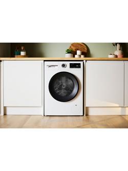Bosch Series 6 Freestanding Washing Machine, 9kg Load, 1400rpm Spin, WGG24400GB, WGG244ZCGB - view 2, White