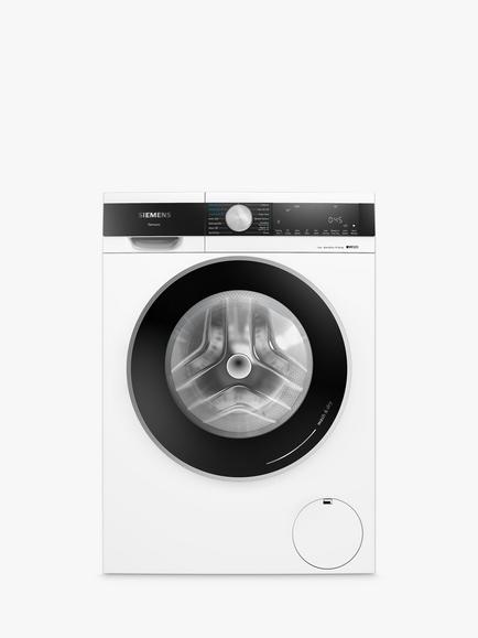 Siemens iQ500 WN54G1A1GB i-DOS Freestanding Washer Dryer, 10.5/6kg Load, 1400rpm Spin, White, White