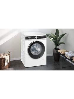 Siemens iQ500 WN54G1A1GB i-DOS Freestanding Washer Dryer, 10.5/6kg Load, 1400rpm Spin, White - view 2, White