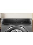 Bosch Series 8 WNC254ARGB Freestanding Washer Dryer, 10.5/6kg Load, 1400rpm Spin, with Autodose, Graphite