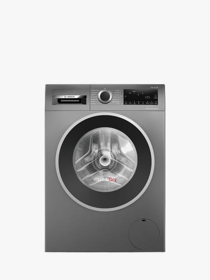 Bosch Series 6 Freestanding Washer Dryer, 10.5kg/6kg Load, 1400rpm Spin, WNG25401GB, WNG254R1GB, Graphite