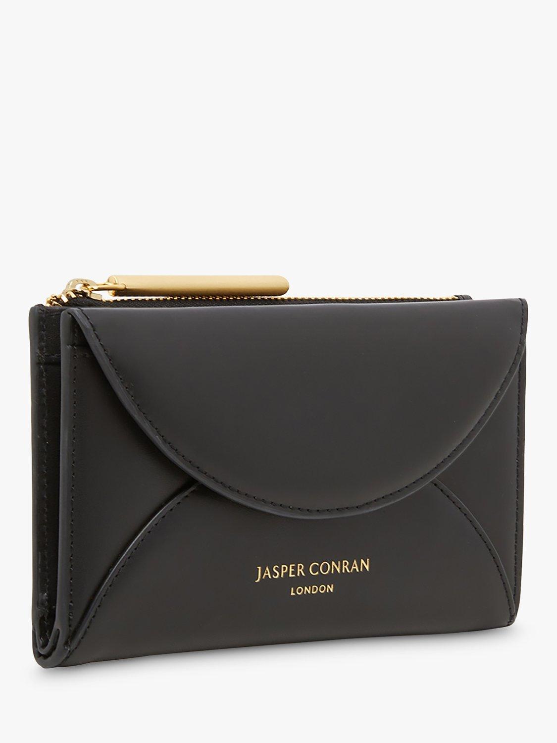 Product image 2 of 4, which shows Jasper Conran London Darcey Medium Leather Purse, Black