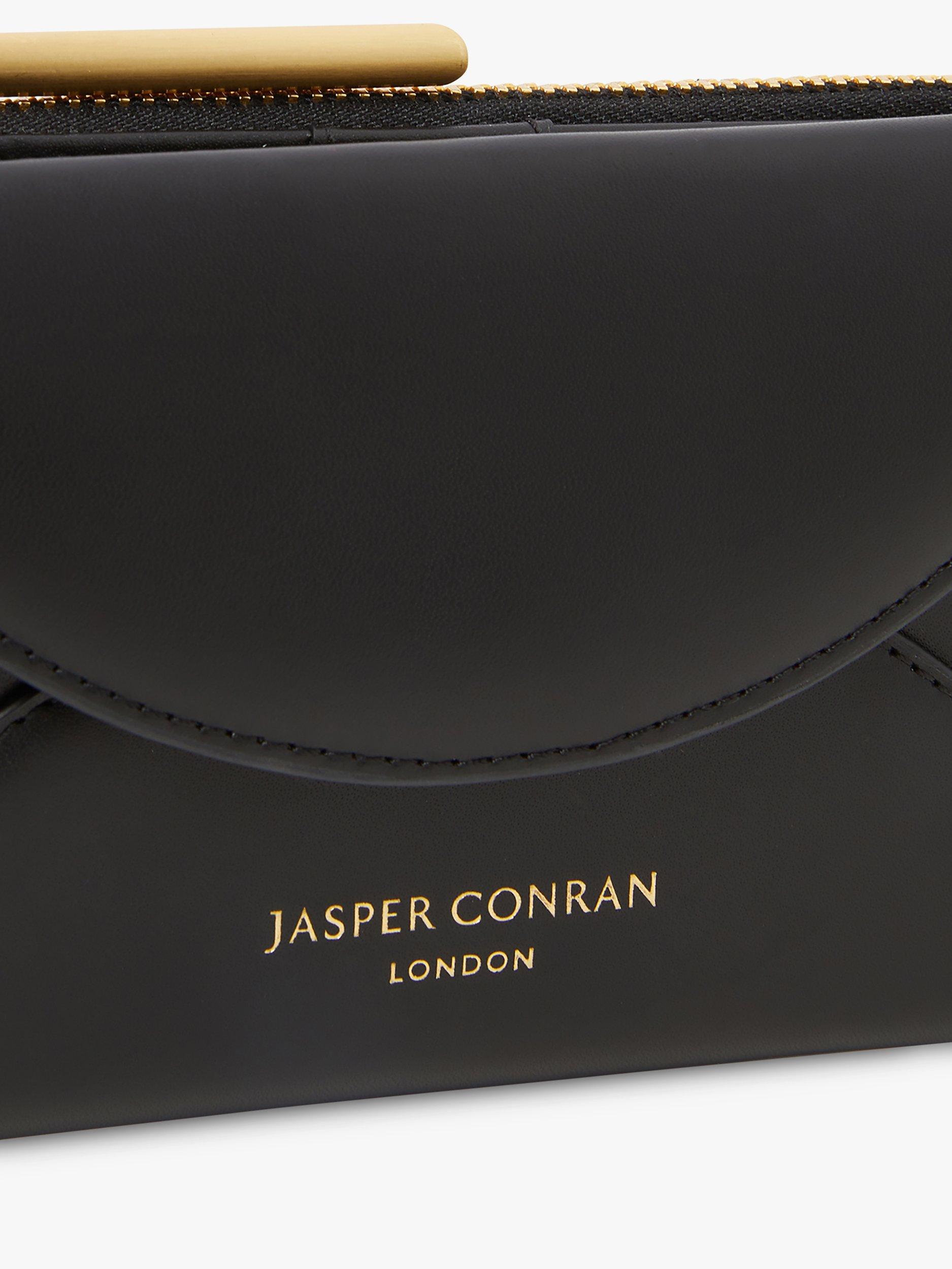 Product image 4 of 4, which shows Jasper Conran London Darcey Medium Leather Purse, Black