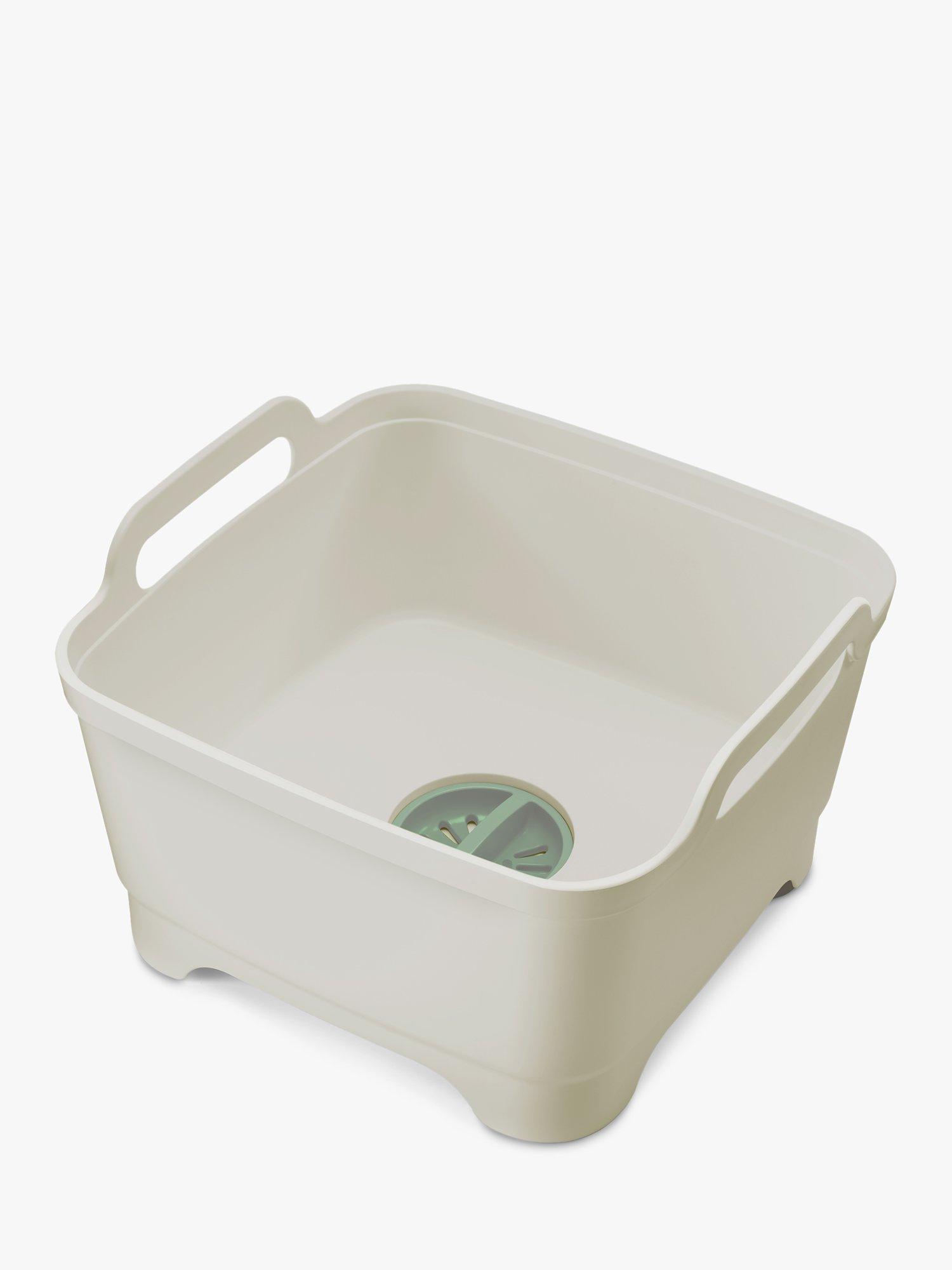 Joseph Joseph Wash Drain Washing Up Bowl Light Stone Sage