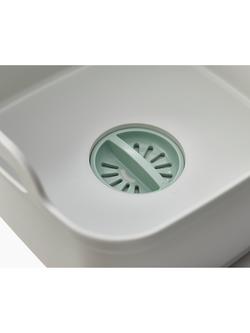 Joseph Joseph Wash & Drain Washing-Up Bowl, Light Stone/Sage