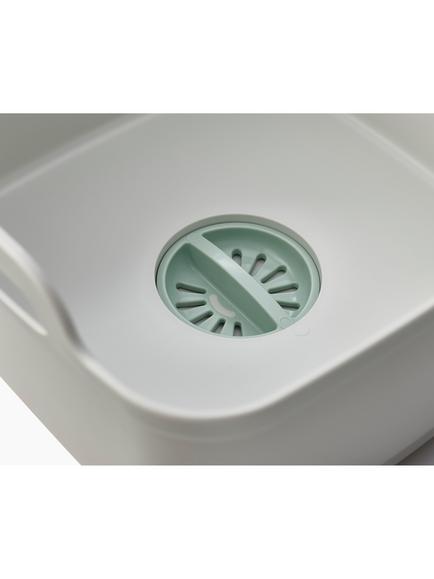 Joseph Joseph Wash & Drain Washing-Up Bowl, Light Stone/Sage