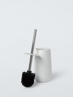 John Lewis Drift Toilet Brush - view 2, White Stone