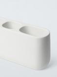 John Lewis Drift Toothbrush Holder, White