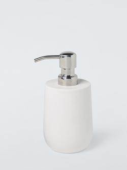 John Lewis Drift Soap Pump, White Stone