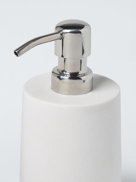 John Lewis Drift Soap Pump - view 2, White Stone