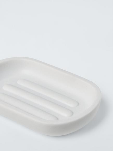 John Lewis Drift Soap Dish - view 2, White