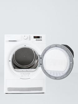 John Lewis JLTDH681 Freestanding Heat Pump Tumble Dryer, 8kg Load, White - view 2, White