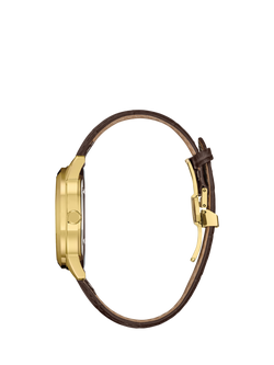 Citizen Men's Eco-Drive Chronograph Day Date Leather Strap Watch - view 2, Brown/Black Bu2112-06e