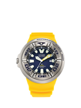 Citizen BJ8058-06L Men's Pro Master Ecozilla Professional Diver Eco-Drive Date Band Strap Watch, Yellow/Blue