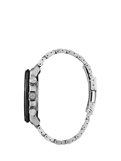 Citizen BY3006-53H Men's Pro Master Chronograph Eco-Drive Bracelet Strap Watch, Silver/Blue - view 2, Silver/Blue