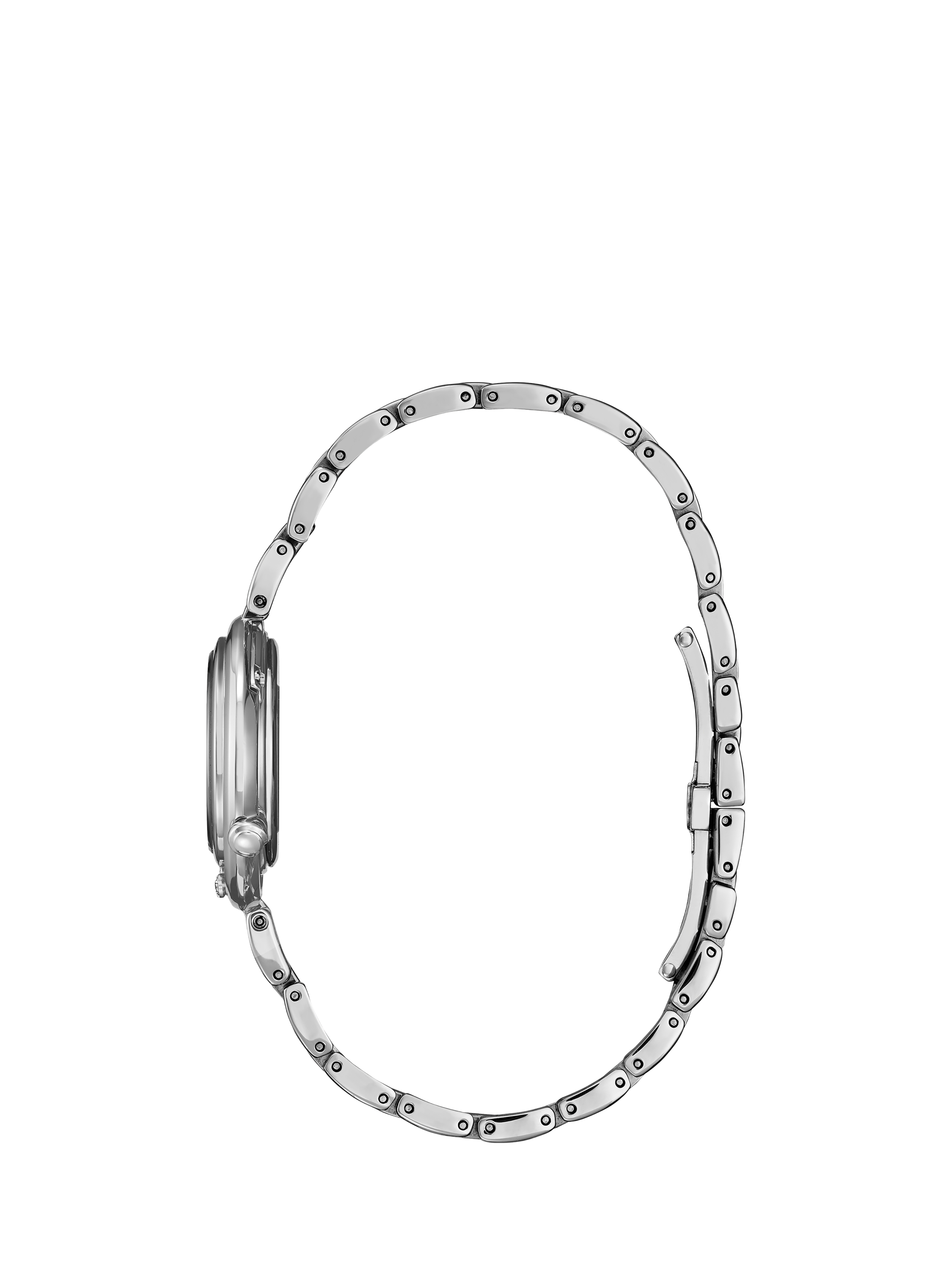 Product image 3 of 8, which shows Citizen EM1110-81N Women's L Arcly Diamond Eco-Drive Bracelet Strap Watch, Silver/Blue