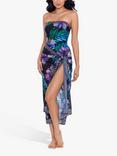 Miraclesuit Aura Floral Print Pareo, Blue/Multi