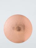 John Lewis Hammered Stainless Steel Round Placemat, Set of 2, Copper