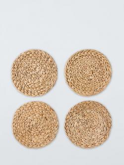 John Lewis Water Hyacinth Placemats, Set of 4, Natural, Natural