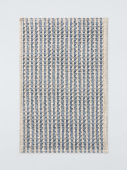 John Lewis Stripe Bath Mat, Pacific